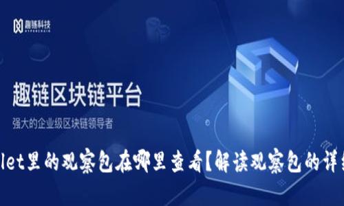 tpWallet里的观察包在哪里查看?解读观察包的详细步骤